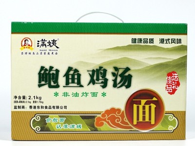 满姨鲍鱼鸡汤面2.1kg手提礼盒装港式鲍鱼面香辣牛肉非油炸方便面图5