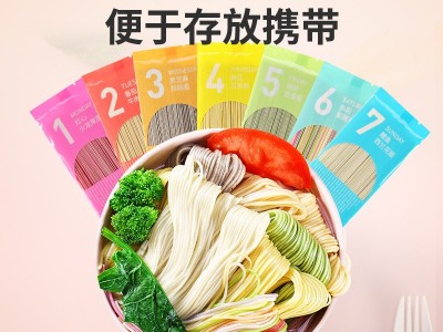 【有机面】有机一周面七口味七天不重样儿童面条多彩果蔬面图4