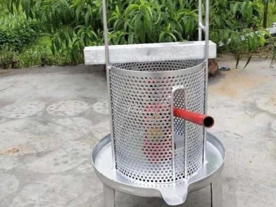 压蜡机304不锈钢网孔榨蜜机 小型压榨机家用榨中蜂蜜榨汁机压糖机图5