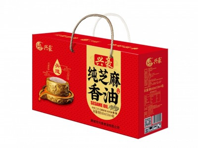 源头厂家供兴豪一级小磨香油l芝麻油香油礼盒图3