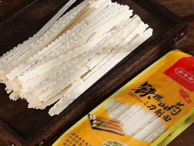 厂家批发250g刀削面油泼面拌面波纹宽面条挂面袋装铁棍山药图2