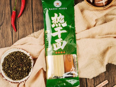 武汉热干面湖北特产碱水面挂面面条速食调料包170g*5袋藤椒味图3