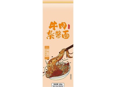 牛肉杂酱面牛杂面干拌面炸酱面袋装方便面速食早餐宵夜碱水面5袋图4