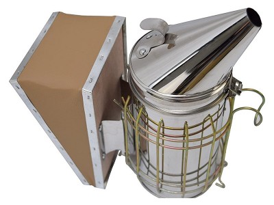 清仓甩卖养蜂工具大号尖头皮革镀锌喷烟器不锈钢牛皮驱蜂器喷烟壶图4