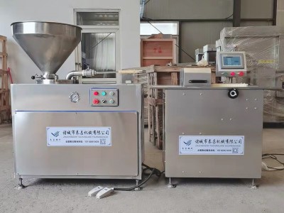 全自动灌肠机烤肠腊肠灌肠机商用立式广式腊肠红肠灌肠扎线一体机图3
