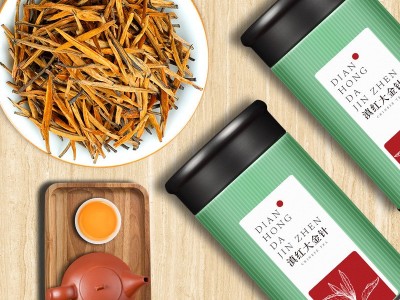云南滇红大金针特级红茶凤庆金丝芽蜜香古树新茶罐装500克图2