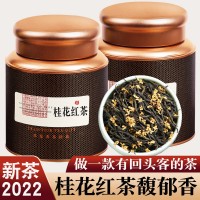 2022新茶桂花红茶正山野茶小种传统窨制浓香型罐装新茶叶500g
