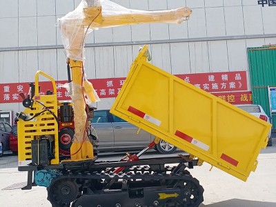 1.5吨工程履带运输车 小型果园拉货车 手扶式山地运输车图3