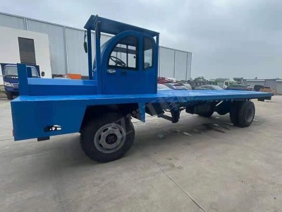 厂区订制四不像运输车 8米两边侧翻平板运输车 四驱拉钢筋平板车图3