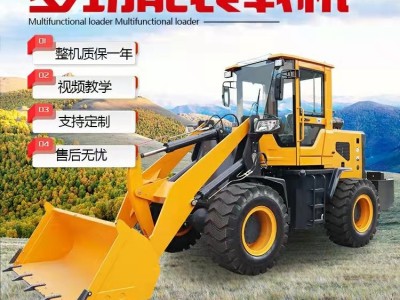 小型装载机 四驱液压养殖场清粪小铲车 工程农用推土机抓草抓木机图3