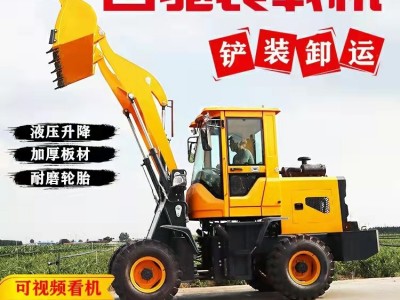 小型装载机 四驱液压养殖场清粪小铲车 工程农用推土机抓草抓木机图5