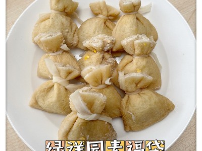 绿祥园素食福袋冷冻纯素关东煮火锅仿荤食品麻辣烫豆腐福袋丸子图2