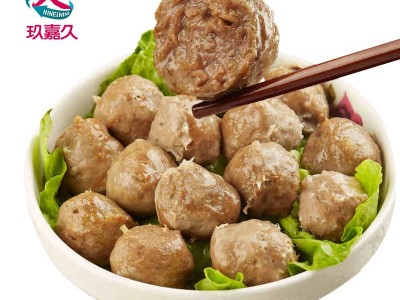 厂家直销潮汕风味牛肉丸/牛筋丸火锅丸子关东煮食材批发1000g图2