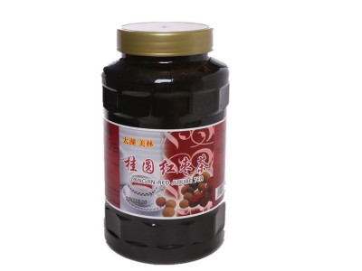 太湖美林花果茶桂圆红枣茶酱果肉果粒果酱1.2kg奶茶专用厂家直销图2