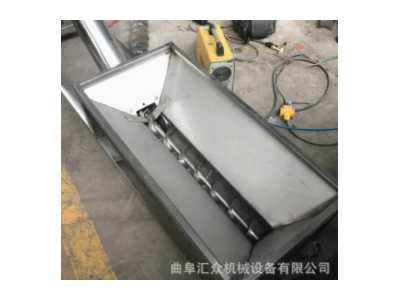 面团提升机双螺旋 食品有轴螺旋输送机 汇众立式螺旋输送机赌料图4