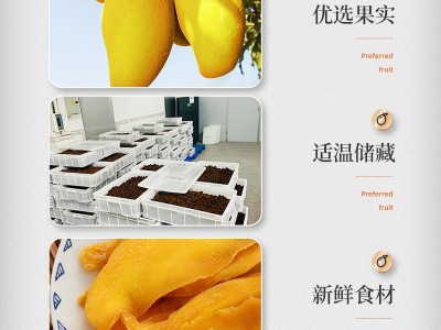 泰国风味芒果干500g休闲零食袋装水果干蜜饯果脯网红零食批发图2