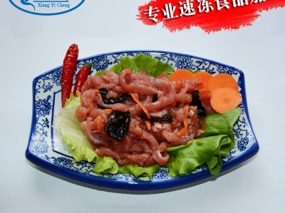 厂家批发冷冻调理鱼香肉丝2500g袋装中西餐速食学校半成品方便菜图2
