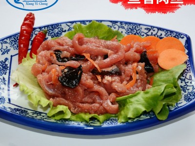 厂家批发冷冻调理鱼香肉丝2500g袋装中西餐速食学校半成品方便菜图3