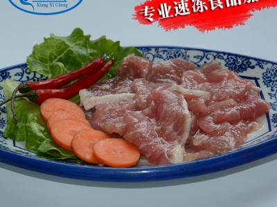 厂家腌制猪肉片2500g袋装新鲜冷冻猪肉片水煮肉片烧烤半成品图3