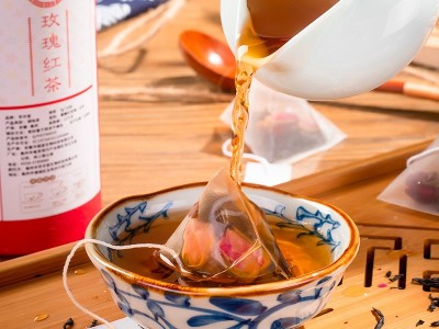 三角包袋泡茶 玫瑰红茶茉莉绿茶蜜桃乌龙组合批发厂家直销图3