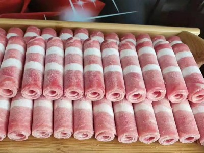肥牛一号25kg商用批发 火锅店肥牛砖卷火锅食材1号肥牛片牛肉卷图2