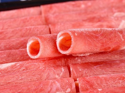 牛肉卷 雪花肥牛 涮火锅食材牛肉片批发 烧烤食材商用烧烤牛肉片图3