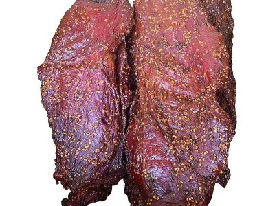 烟熏大块肉跑江湖食品地摊展会麻辣牛肉干猪肉干五香大块腊肉图5