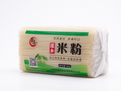 江西特产米粉 粗粉细粉4斤装过桥米线南昌拌粉炒粉干砂锅干米线图2
