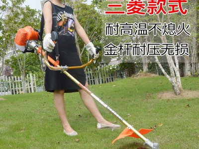 斯特克四冲程割草机侧挂式打草机小型收割机汽油割稻机果园除草机图5