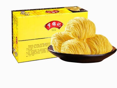 罗锦记竹升面广东云吞面港式拌面挂面细面条整箱炒面4斤待煮面条图5