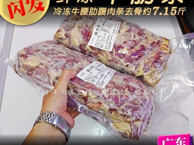 牛肋条 7.15斤牛腹肉条牛腩条烤肉商用冷冻国产黄牛肉 广东含运费图4