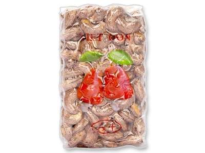 越南腰果批发500g 真空包装A+180盐焗炭烧腰果干带皮扁盒装坚果干图2