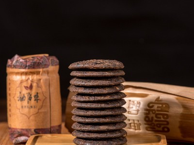 普洱茶云南勐海味熟茶小茶柱 小饼24片现货批发192g/根图2