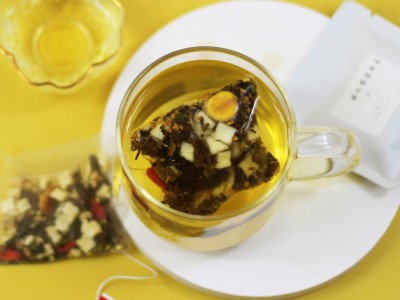 桂花雪梨白茶 花果拼配茶 花草茶代加工四角茶包袋泡茶厂家图3