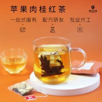 苹果肉桂红茶 花果茶红茶肉桂苹果干组合茶 厂家四角茶包袋泡茶