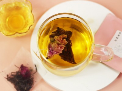 朝露玫瑰 本草配方花草茶玫瑰花冠红茶组合茶 四角茶包袋泡茶厂家图2