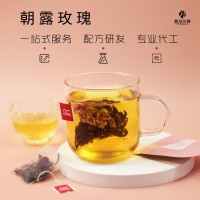 朝露玫瑰 本草配方花草茶玫瑰花冠红茶组合茶 四角茶包袋泡茶厂家