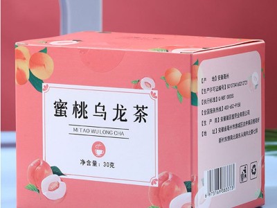 蜜桃乌龙茶白桃干果粒水果茶批发图1