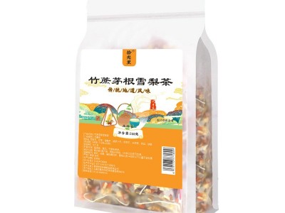 拾光里 竹蔗茅根雪梨茶240g量贩装三角包 竹蔗马蹄茅根茶荸荠干茶图5