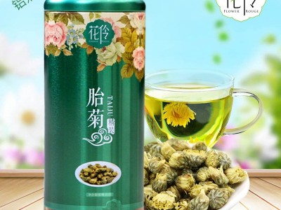 花伶菊花茶罐装胎菊杭白菊无硫菊花蕾代用养生茶花草茶厂家代加工图1
