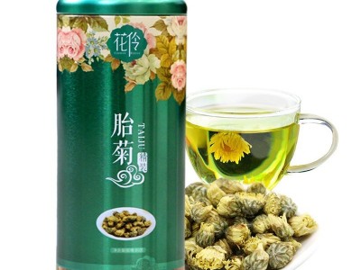 花伶菊花茶罐装胎菊杭白菊无硫菊花蕾代用养生茶花草茶厂家代加工图5