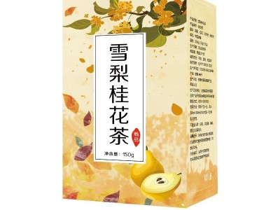 桂花雪梨茶150g/盒冰糖雪梨干水果桂花茶图5