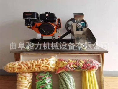 新款自动切玉米大米膨化机图片康乐果杂粮膨化机双机江米棍膨化机图4