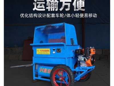 【城北机械】吹风干湿两用稻麦脱粒机自排草提升式家用小型打谷机图5