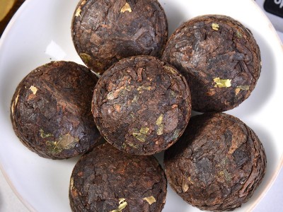 润秀茶业直供糯米香普洱茶小沱茶陈年普洱熟茶迷你小金沱茶叶批发图3