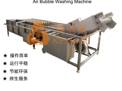 番茄果蔬清洗机 中央厨房蔬菜清洗加工流水线 净菜清洗设备图5