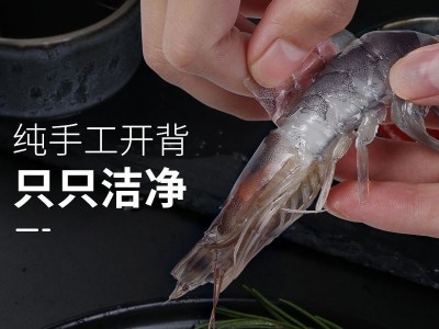 虾仁 白虾仁新鲜冷冻水晶大虾仁海鲜对虾批发冷链运输图3