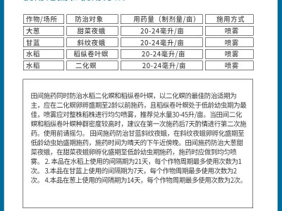 斯品诺 34%乙多甲氧虫二化螟虫稻纵卷叶螟甜菜夜蛾杀虫剂陶氏益农图4