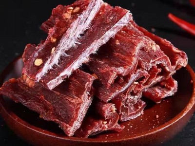 厂家直供 500g风干鸭肉五香、香辣味、麻辣味休闲零食手撕鸭肉干图2