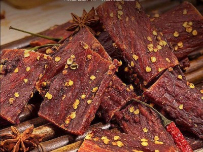 厂家直供 500g风干鸭肉五香、香辣味、麻辣味休闲零食手撕鸭肉干图3